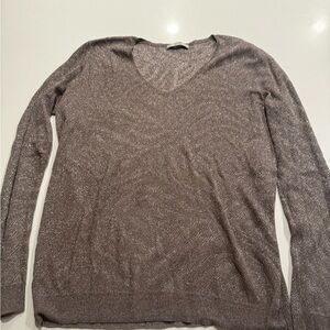 Elegant Gray Long Sleeve Women's Top